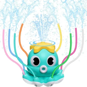 Octopus Sprinkler  Splash Sprinkler Baby Bath Toy for Kids