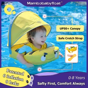 Float with Crotch Support 98% UV Protection Baby Swim Ring