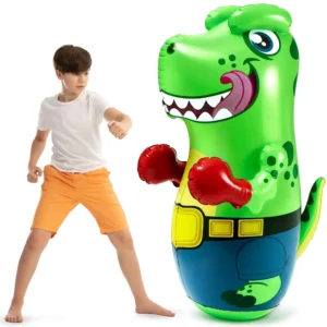 47-Inch Inflatable T-Rex Dinosaur Punching Bag