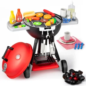 34 PCS Kitchen Toy Set BBQ Play Grill