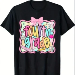 Girly Fourth Grade 1st Day Of School T-Shirt