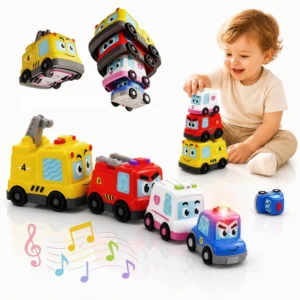 4 in 1 Montessori Toy Cars Set